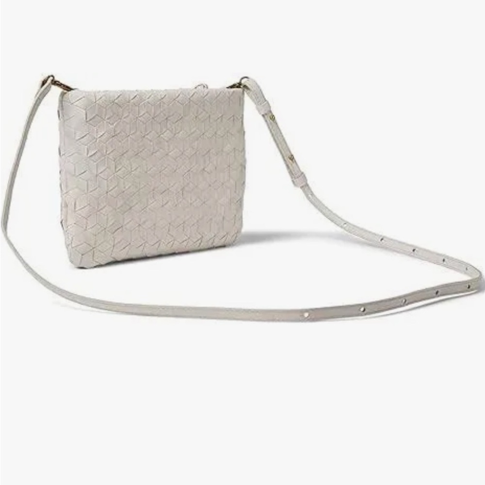 Madewell Textured Light Gray Crossbody Bag